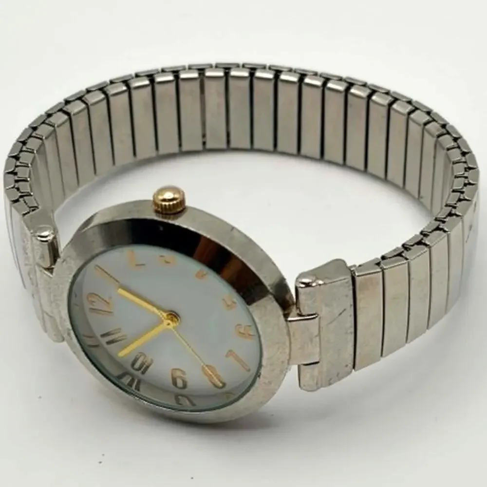 Silver & Gold Retro Watch